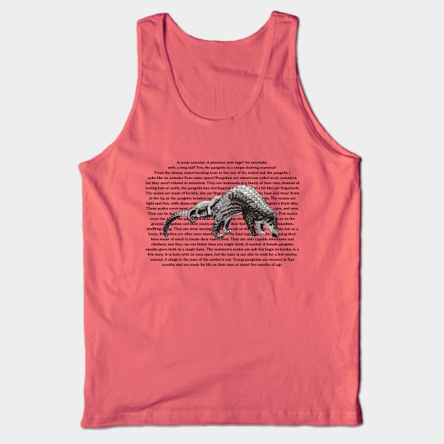 Pangolin Information Tank Top by Slightly Unhinged